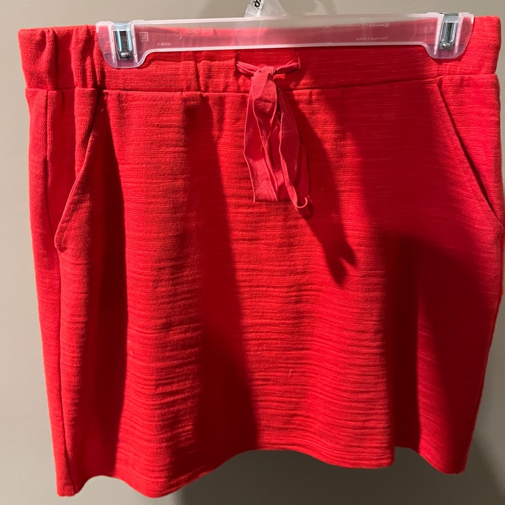 Stunning red mini skirt